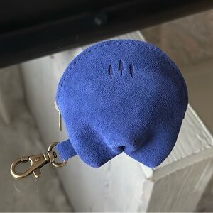 Joni Blue Suede Fortune Cookie Portland Leather Goods